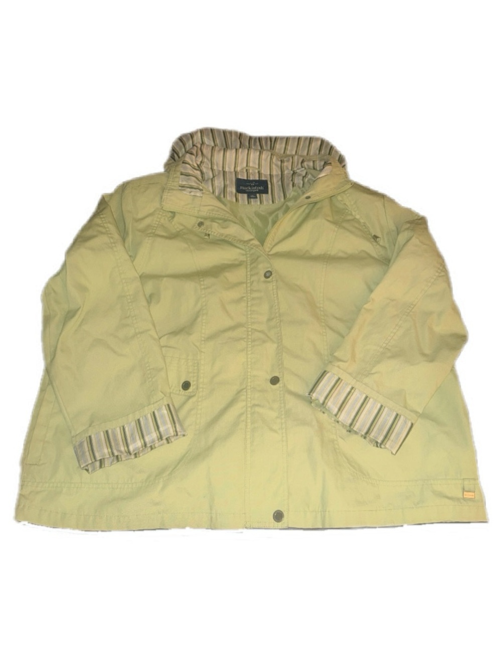 Vintage Gorpcore Striped Lined Rain Jacket from Mackintosh New England
